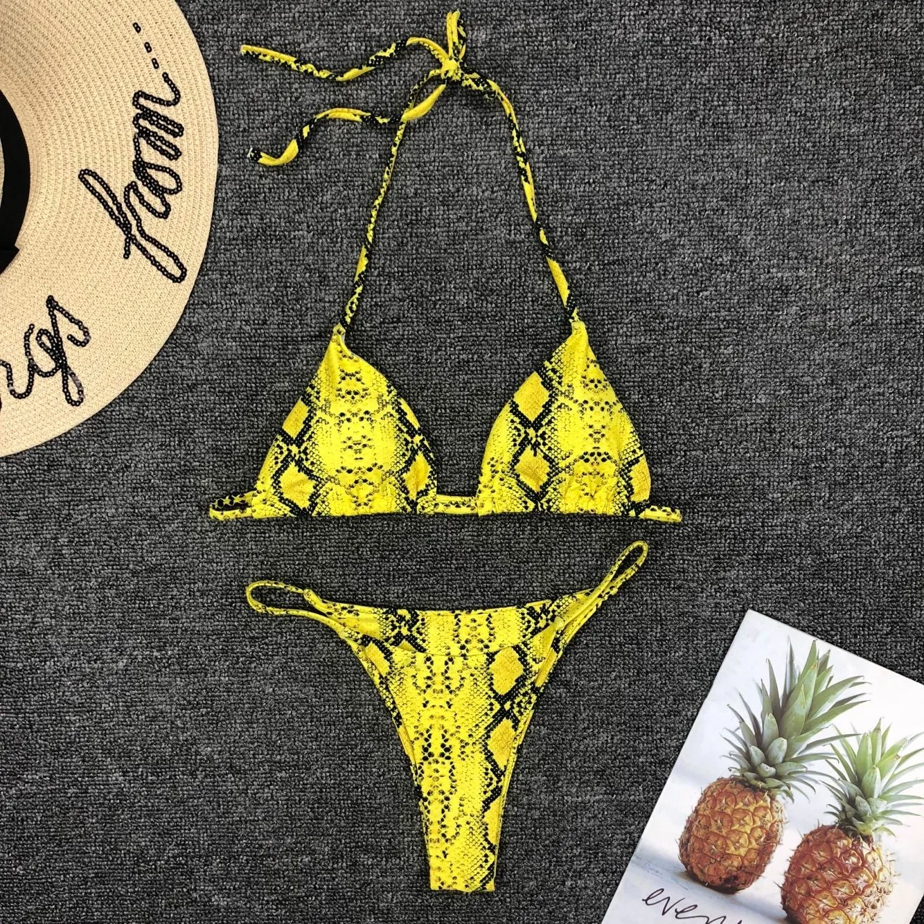 Бикини Леопардовый купальник Mujer розовый красный бикини Maillot De Bain Femme купальный костюм с пуш-ап женский сексуальный купальник бикини