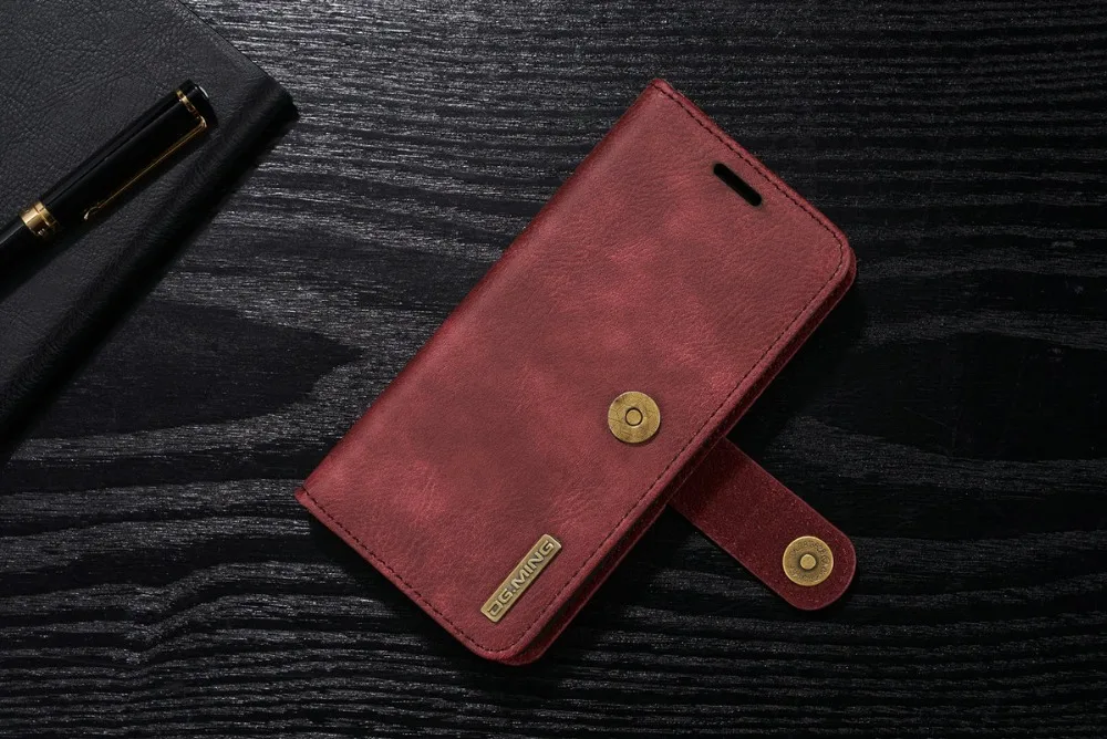 DG Ming Бизнес съемный винтажный кожаный флип-бумажник чехол для iPhone7 4," карты Solt чехол для iphone 8