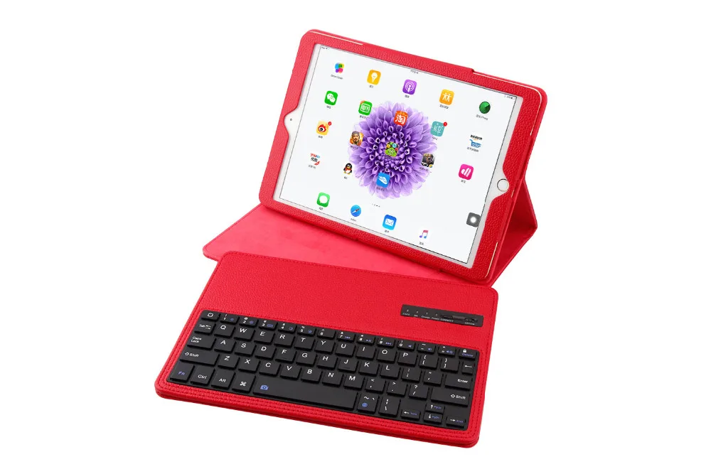 Съемный кожаный чехол с клавиатурой и Bluetooth для Apple iPad 9 7 2018 2017