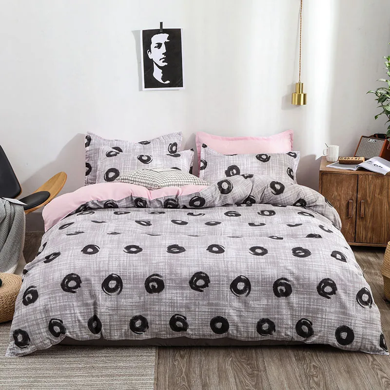 color2 Dreamort Комплект постельного белья с леопардовым принтом в пасторальном стиле, 3 или 4 шт., Комплект постельного белья для близнецов, полный комплект постельного белья, простыня+ пододеяльник+ наволочка - Цвет: color2