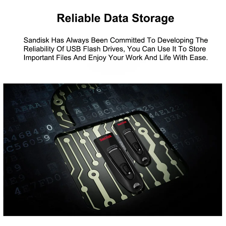 SanDisk флешки 64 гб USB Flash CZ48 Mini USB 3,0 100 МБ/с. Memory Stick для рабочего стола Тетрадь Ручка U диск 64 гб флешка