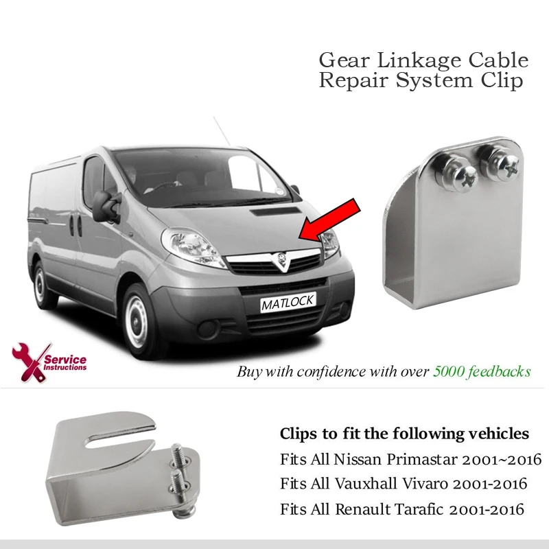5 шт./лот шестерни связь кабель Ремонт системы зажим для vauxhall Vivaro nissan Primistar renault Trafic