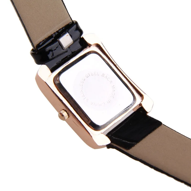 Часы наручные женские кварцевые с кожаным ремешком со стразами | Наручные часы