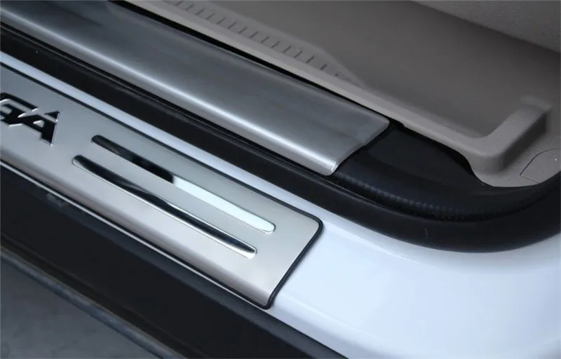 Нержавеющая Накладка на порог двери Накладка подходит для Ford Kuga Escape 2012 2013 пороговая полоса запчасти для стайлинга автомобилей