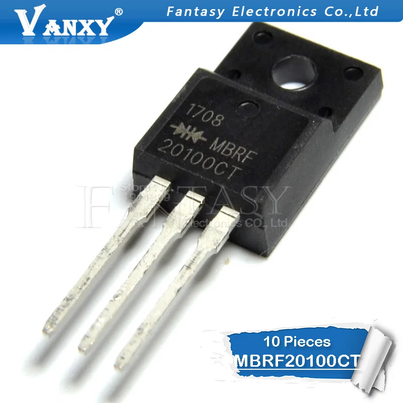 10 шт. MBRF20100CT TO220F MBRF20100 TO 220F 20A 100V 220|free shipping military|shipping boxes with dividersshipping gifts |
