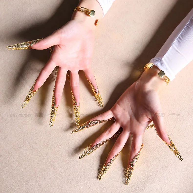 Оптовые детские танец живота аксессуары красный драгоценный камень ногтей дети