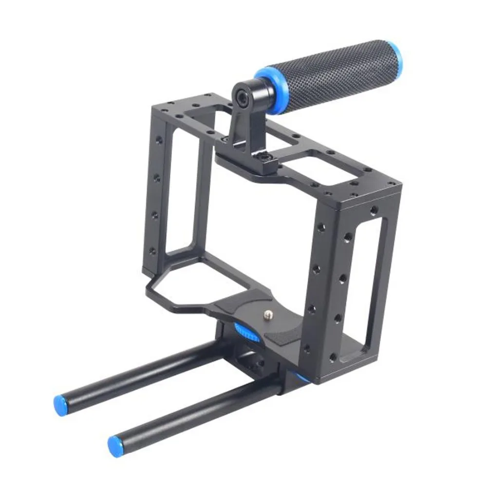 PULUZ YLG0107E Защитная DSLR камера клетка стабилизатор ручка Видео Steadicam/Верхняя набор