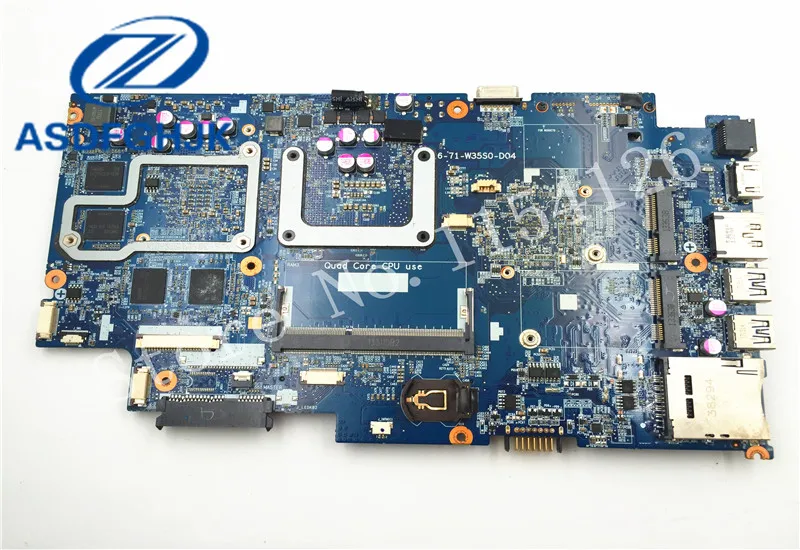 6 77 w370st00 d04 материнская плата для ноутбука Hasee Raytheon CLEVO W370st 71 W350S0 D04 100% ТЕСТ ОК|motherboards