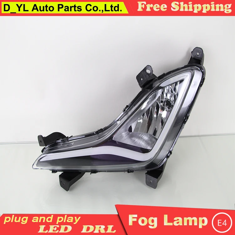 

Car styling For Hyundai Elantra 2014 LED DRL For Elantra led fog lamps daytime running lights High brightness guide LED DRL
