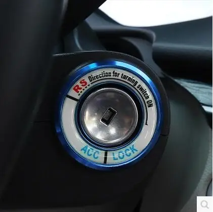 Светящаяся наклейка на зажигание переключатель украшения изменение Замочная