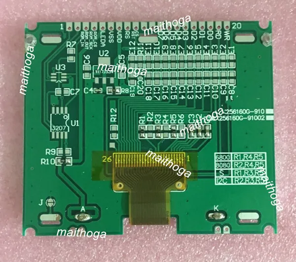 20PIN COG 256160 ЖК-модуль ST75256 Привод IC SPI/I2C/параллельный интерфейс 3,3 V 5 V белый/синий подсветка