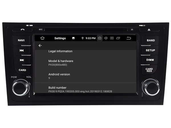 WITSON Android 9 0 автомобильный dvd плеер для AUDI A6/S6/RS6 + стерео радио DVR/WIFI DSP DAB