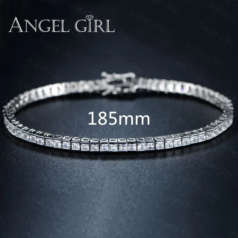 Angel Girl модные ювелирные изделия Элегантный квадратный белый золотой цвет