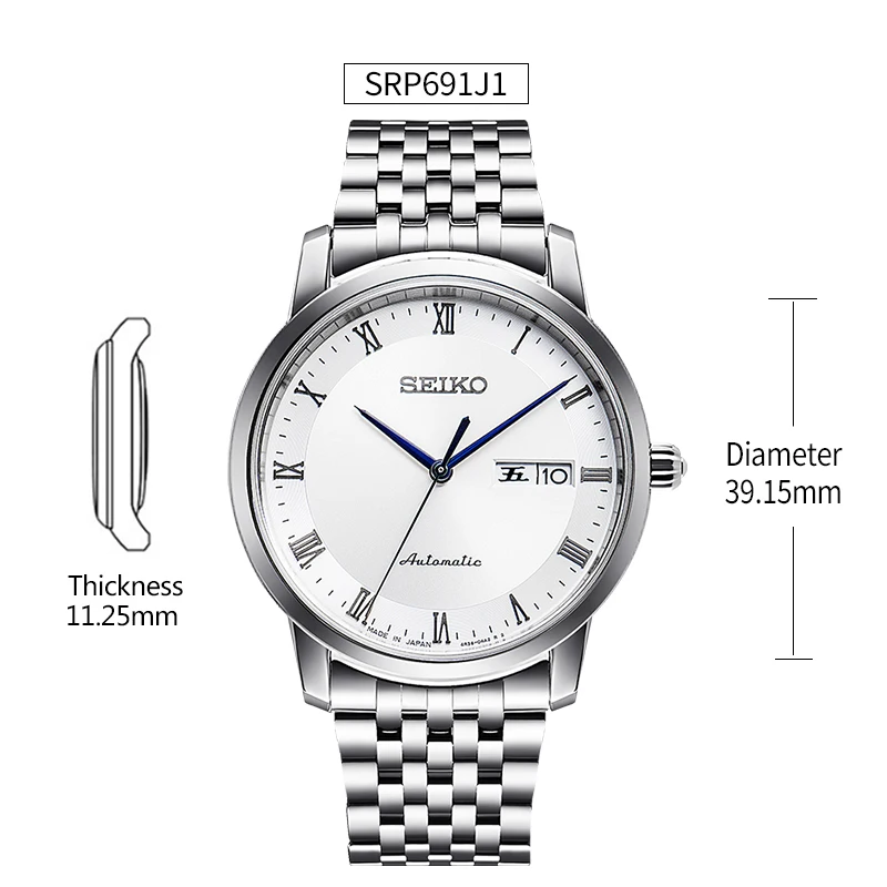 Механические часы Seiko автоматические механические для деловых мужчин