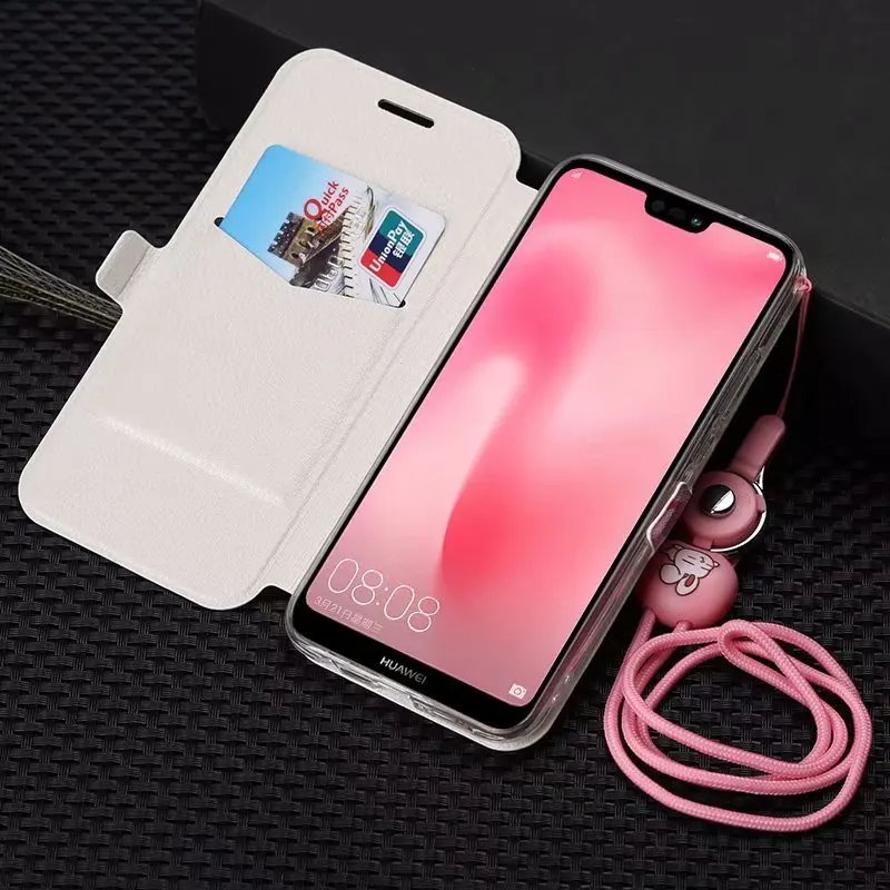 PDGB чехол для Huawei P9 P10 Plus P20 Pro G9 Lite P8 2017 Nova 3E цветной кожаный с рисунком Цветочная