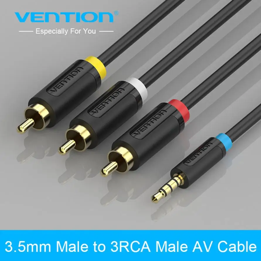 HIPERDEAL хит продаж Vention 3 5 мм штекер 3RCA Мужской AV конвертер Громкоговоритель кабель
