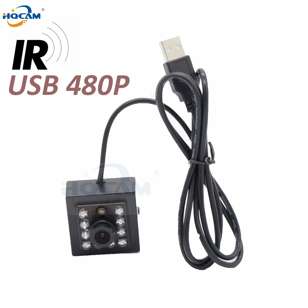 

HQCAM 480P 0.3 Megapixels USB Camera 940nm Night vision MINI USB Camera mini camera ATM Bank Camera Support Linux XP System
