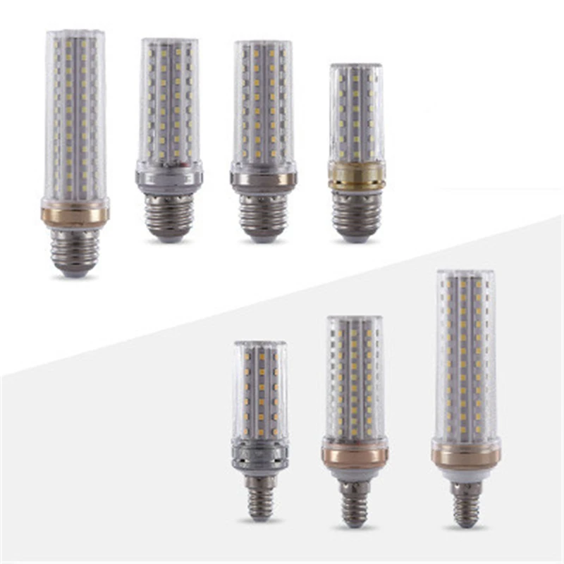 E27 Светодиодный светильник E14 светодиодный лампочка SMD2835 AC85-265V Кукуруза Лампа 12 Вт/16 Вт/20 Вт/24 Вт люстра светодиодный светильник для украшения дома ампул