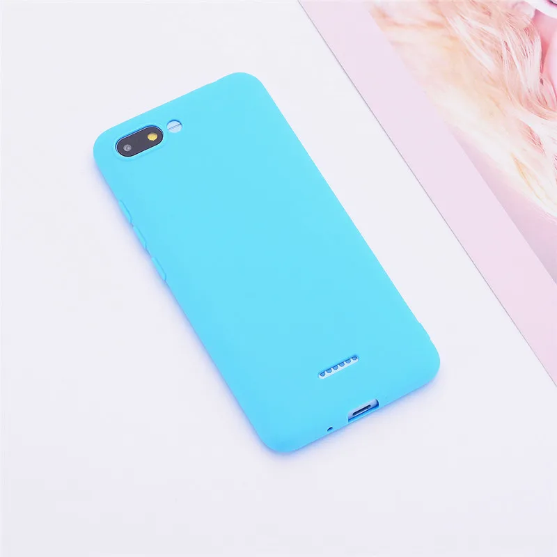 Силиконовый чехол для Xiaomi Redmi 6A, чехол для Redmi 6 6A, чехол из мягкого ТПУ, цветная матовая задняя крышка, чехол для телефона для Redmi 6 A Redmi 6A