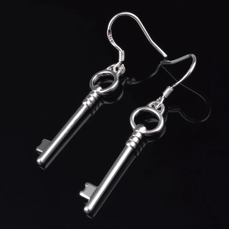 Серьги женские из стерлингового серебра 925, корейская версия, с замком в виде сердца, подарок женской ювелирных изделий, модель er-265.