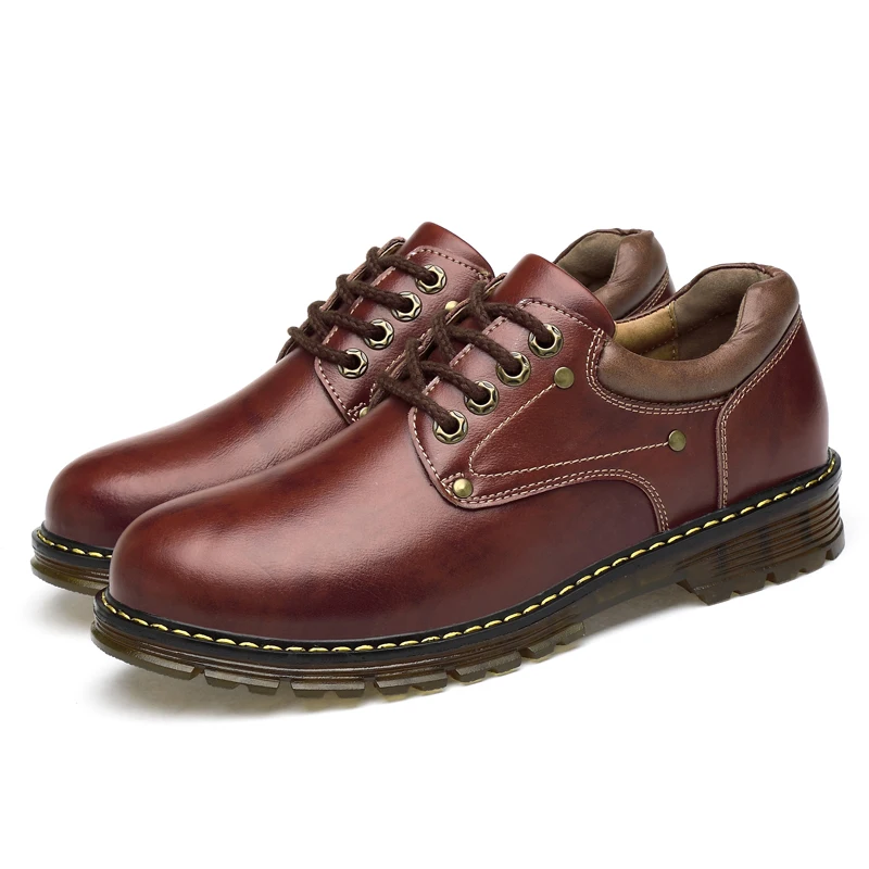 Woodtree Size 38-46 Winter Natural Leather Men Quality Ankle Boots Mens Water Proof Work Shoes Zapatos Hombre warm snow pursh bo | Обувь