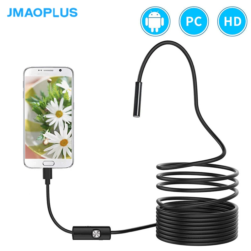 Эндоскоп 5 мм микро USB камера Внешняя для телефона Android IP67 водонепроницаемая