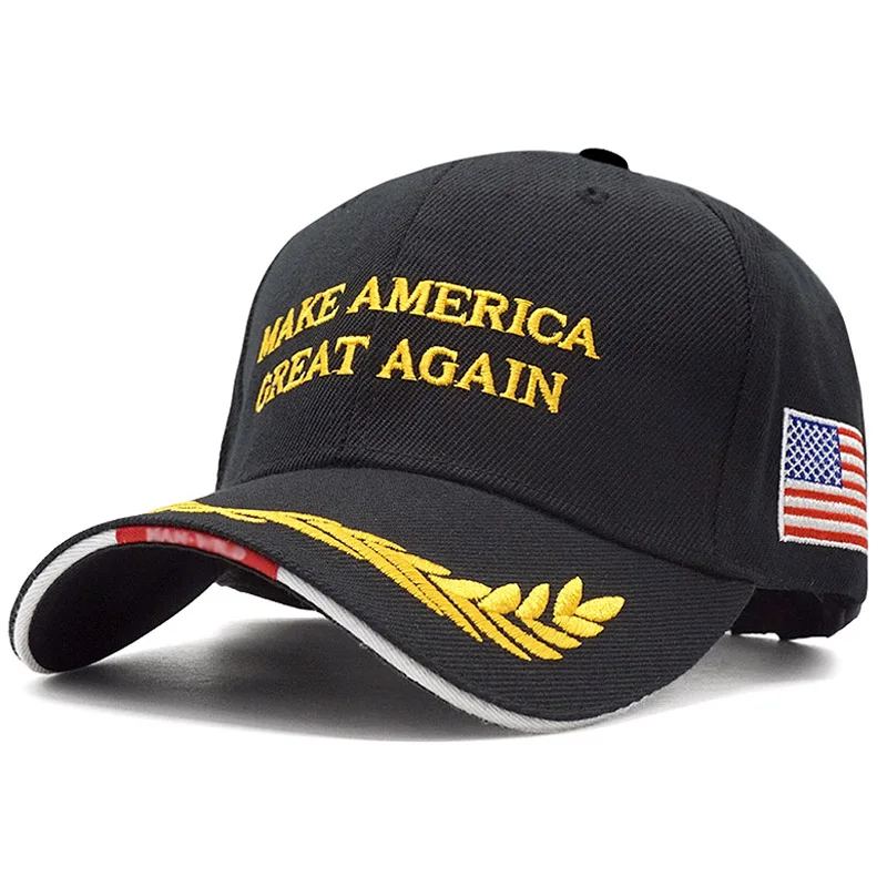 Высокое качество Make America Great Again шапка Дональда Трампа мужская вышивка флаг США