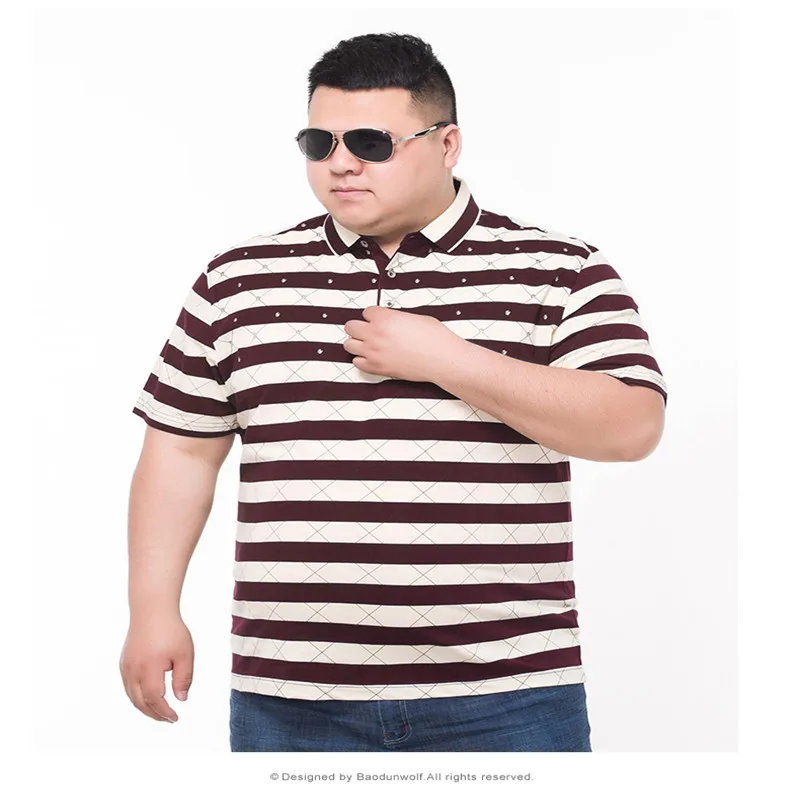 10XL 8XL 6XL 5XL 4X Для мужчин Мужские поло Вышивка узоров Поло рубашка плоский воротник