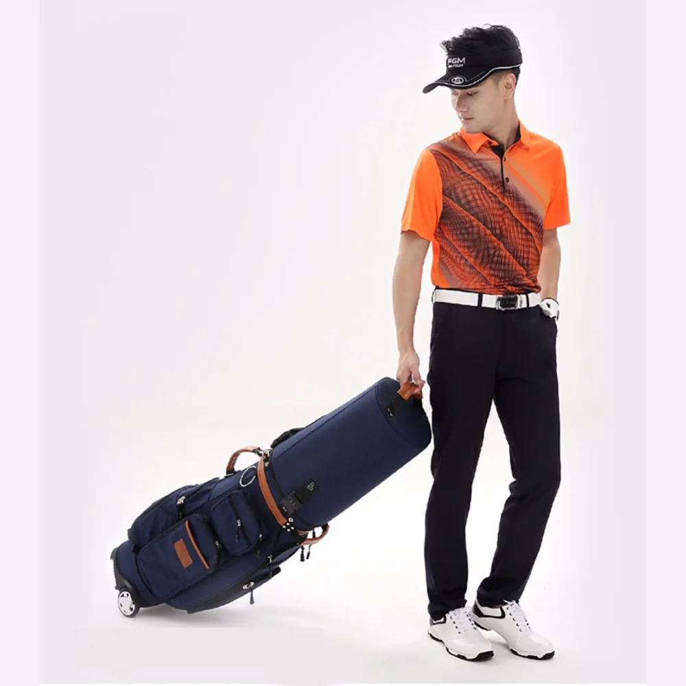 New Golf Aviation Bag portable Golf package Golf Travel Bag Pu Cover Thicken Air Bag With Wheels