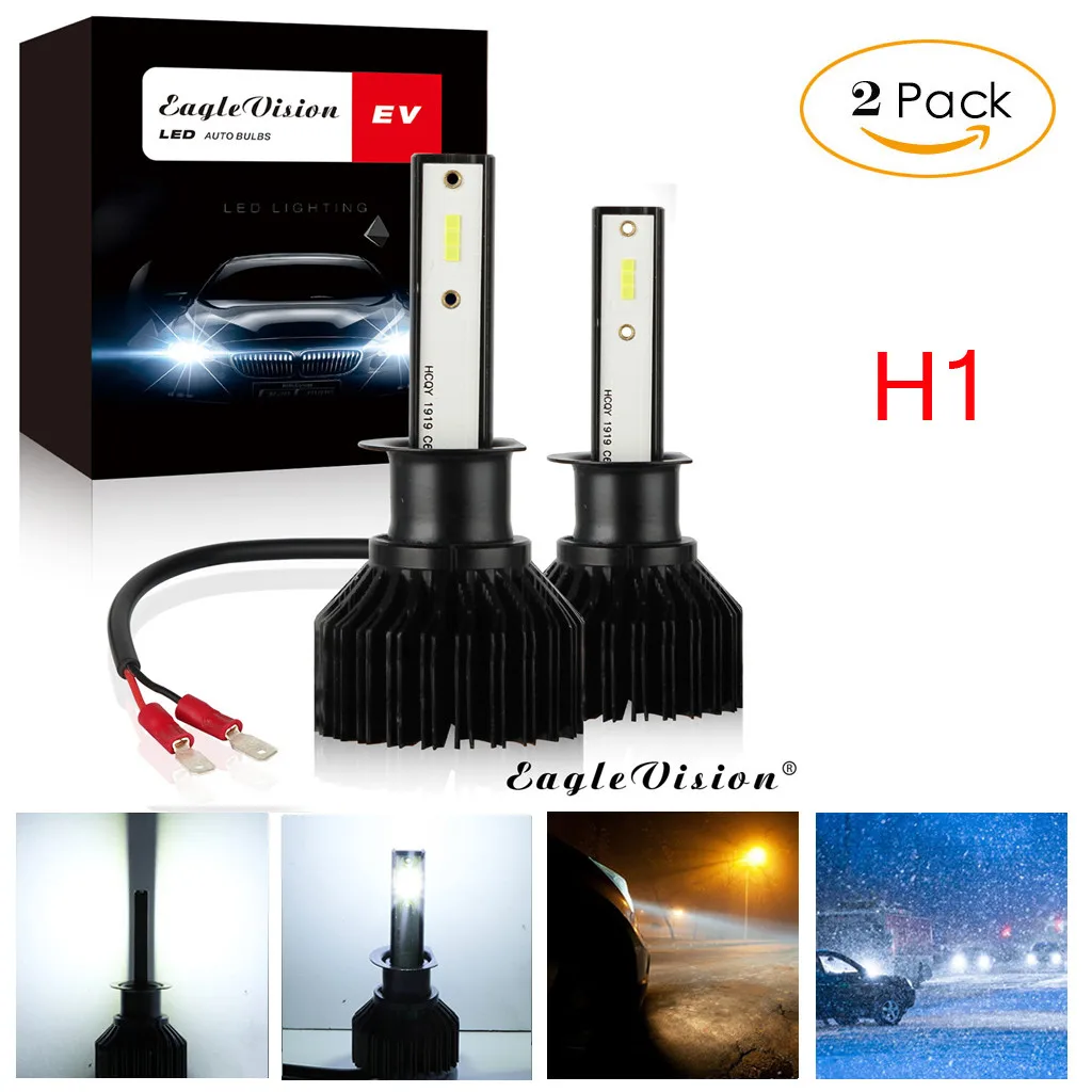 Kongyide автомобильный светильник 2 шт. H1 2000W 30000LM светодиодный головной Conversion Kit лампы