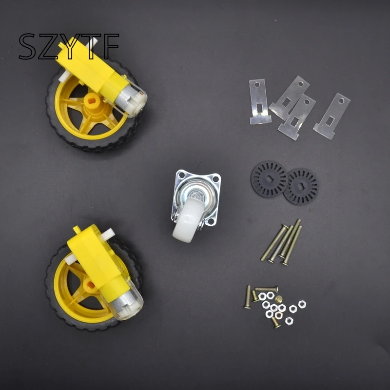 1 шт. новый мотор умный робот автомобильное шасси электронное производство DIY Kit