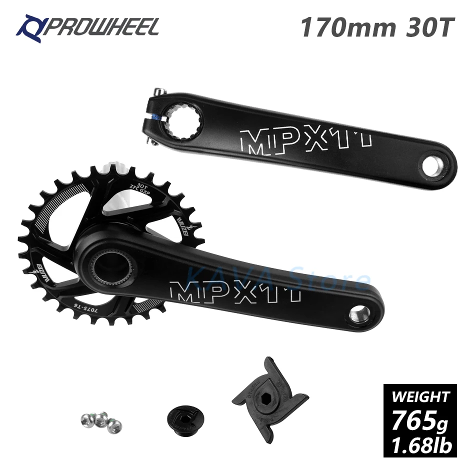 170mm black 30T MTB велосипед кривошипно костюм звездочки 170/175 мм горный велосипед звездочка цепной передачи узкая широкая цепь из колец цепь 30/32/34/36/38T передняя Звездочка для SRAM GXP XX1 X9 модными принтами XO - Цвет: 170mm black 30T
