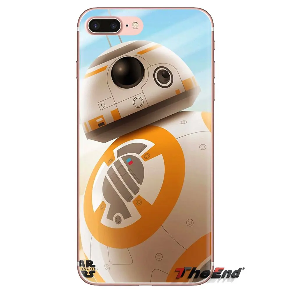 Прозрачный мягкий чехол-BB-8 с изображением Звездных Войн для LG Spirit Motorola Moto X4 E4 E5 G5