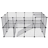 diy pet fences dog cage playpen iron net cat puppy kennel house animal bird rabbit guinea pig playing sleeping room
