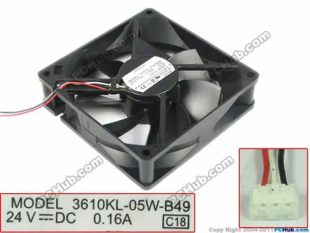 NMB MAT 3610KL 05W B49 C18 DC 24V 0.16A 90x90x25 мм вентилятор охлаждения сервера|square fan|server fandc 24v fan |