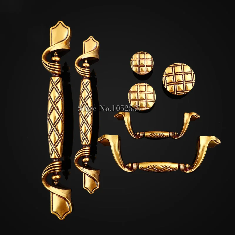 

In Stock 20PCS European Antique Cabinet Door Handles Cupboard Wardrobe Bookcase Drawer Kitchen TV Cabinet Pulls Handles & Knobs