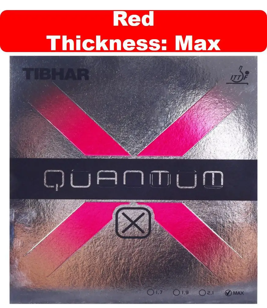 Tibhar Quantum S/X резиновый Настольный теннис с бугорками Pips-in Pong Губка Tenis De Mesa - Цвет: red