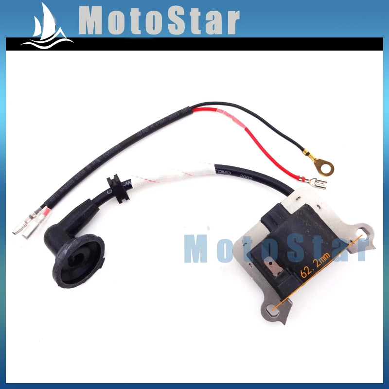 Мини Катушка зажигания мотоцикла + 3 Электрода L7T Свеча для 33cc 43cc 49cc 2 тактный