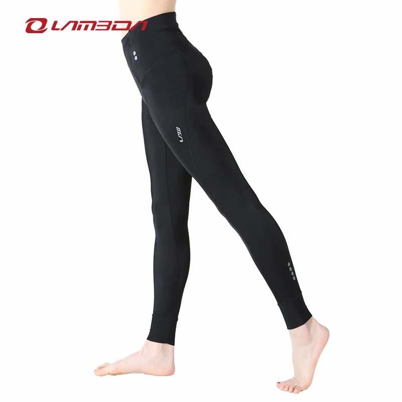 cycling pants women full length bike riding tights sportswear long pant with 3D padded | Спорт и развлечения