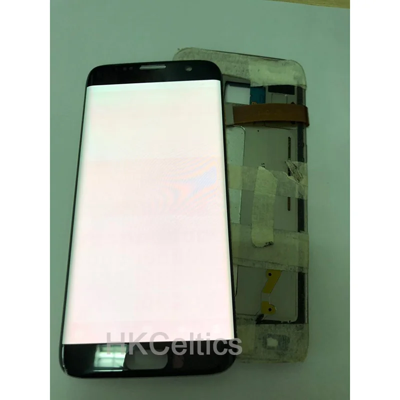 Для samsung S7 edge G935F G935A G935FD ЖК-дисплей+ дигитайзер с сенсорным экраном 5,5 ''Super AMOLED экран с красной тенью