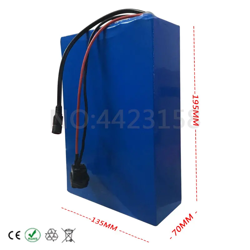 12V 50AH Электрический велосипед батарея литиевая 50000MAH литий ионный аккумулятор с 30A