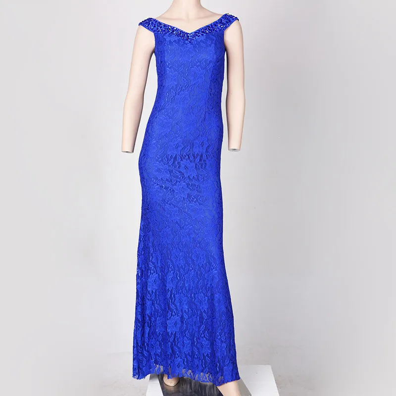 Элегантное летнее кружевное женское длинное платье BLINGSTORY на молнии с