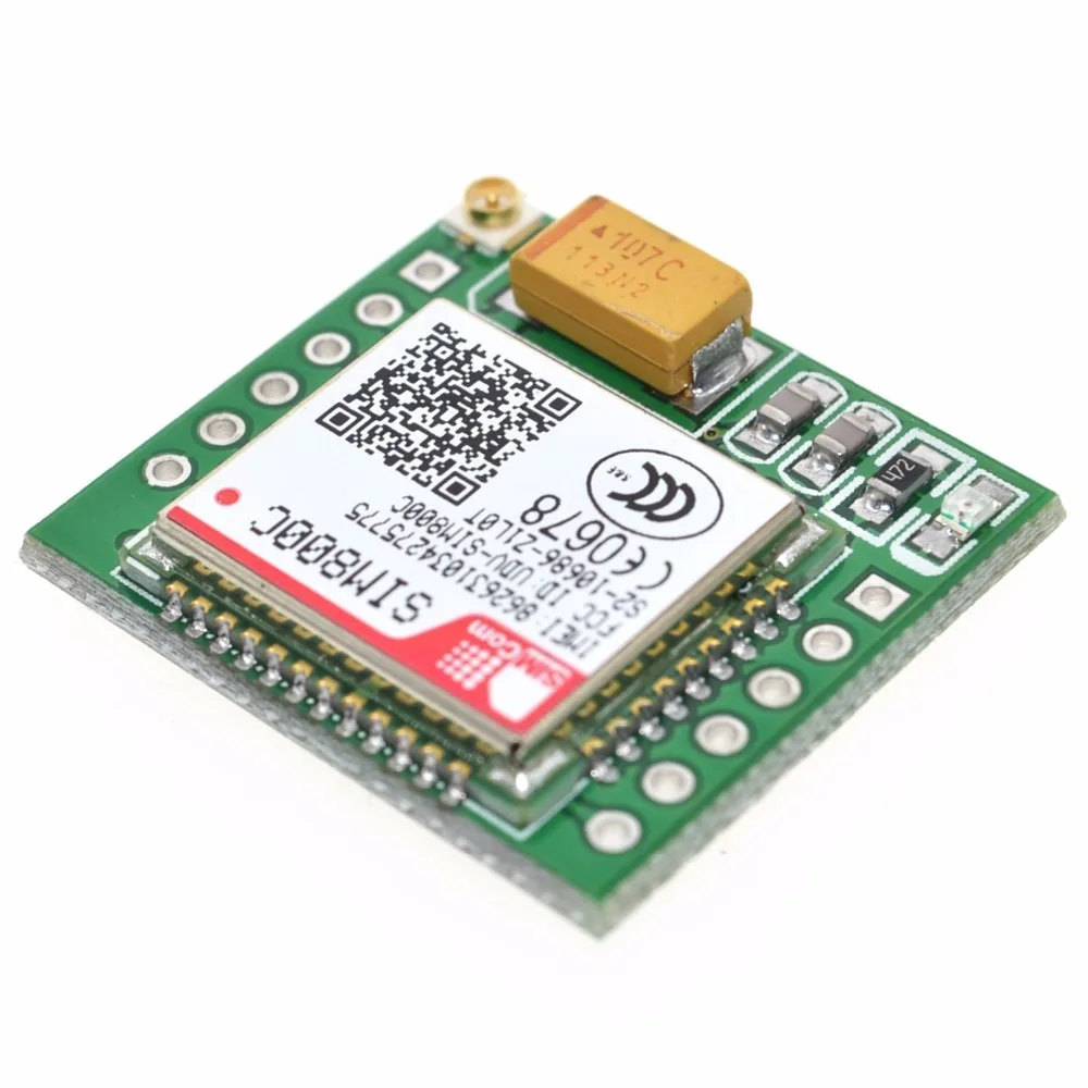 Фото Самый маленький SIM800C GPRS GSM модуль карта MicroSIM ядро плата четырехдиапазонный TTL последовательный порт (совместимый SIM800L SIM900A) №4