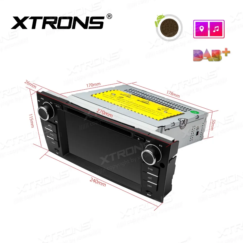 XTRONS 7 &quotAndroid 8 1 радио Мультимедиа Стерео DVD плеер GPS OBD для BMW E90 седан 2005 2012 E91 E92