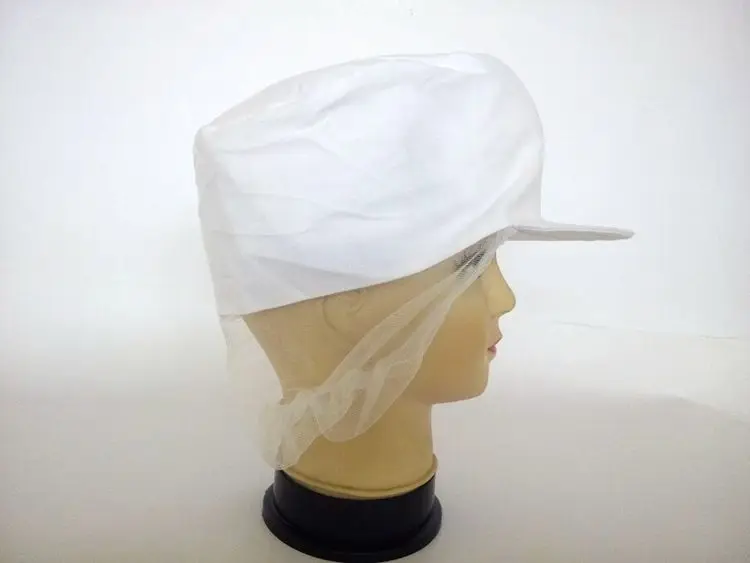 5PCS ---White mesh men's food cap work hat free shipping | Безопасность и защита