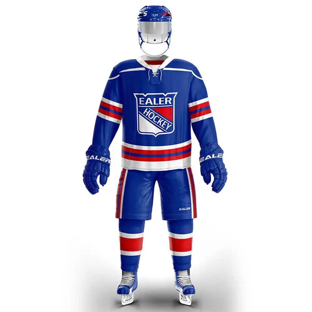 

JETS free shipping Rangers ice practice hockey jerseys With Printing EALER Logo in stock customized E036
