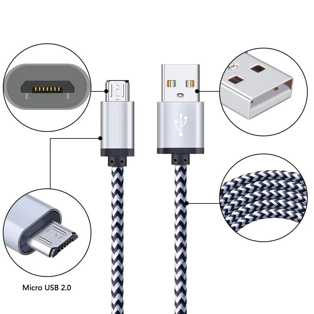 Кабель Micro USB 2 4 А кабель для быстрой синхронизации данных и зарядки Samsung Huawei Xiaomi