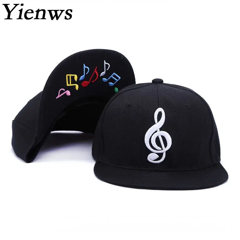 Yienws Для мужчин s кости бейсболка Gorras planas музыки в стиле «хип-хоп» Бейсбол Кепки s Wo Для мужчин s Для мужчин плоский Шапки черного цвета с прямым козырьком полный Кепки YIC517