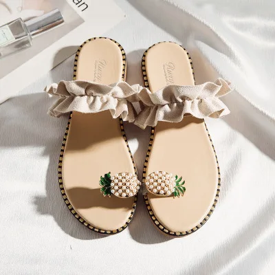 2019 новые летние сандалии с ананасом в Корейском стиле модная женская обувь