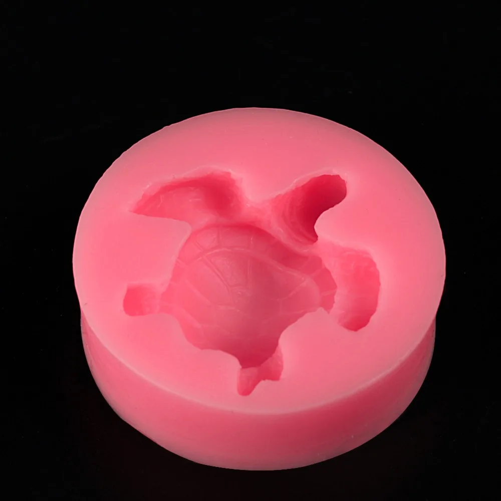 Черепаха силиконовая смола форма Животное Милая 3D декоративная